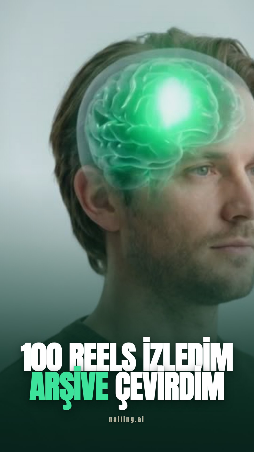 ürünün çizdiği dikey reels kapağı